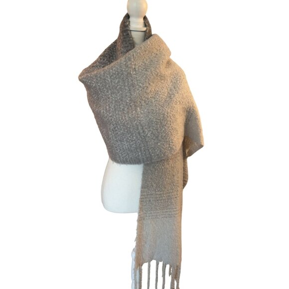 Mer--Sea cozy wrap scarf - Picture 4 of 5